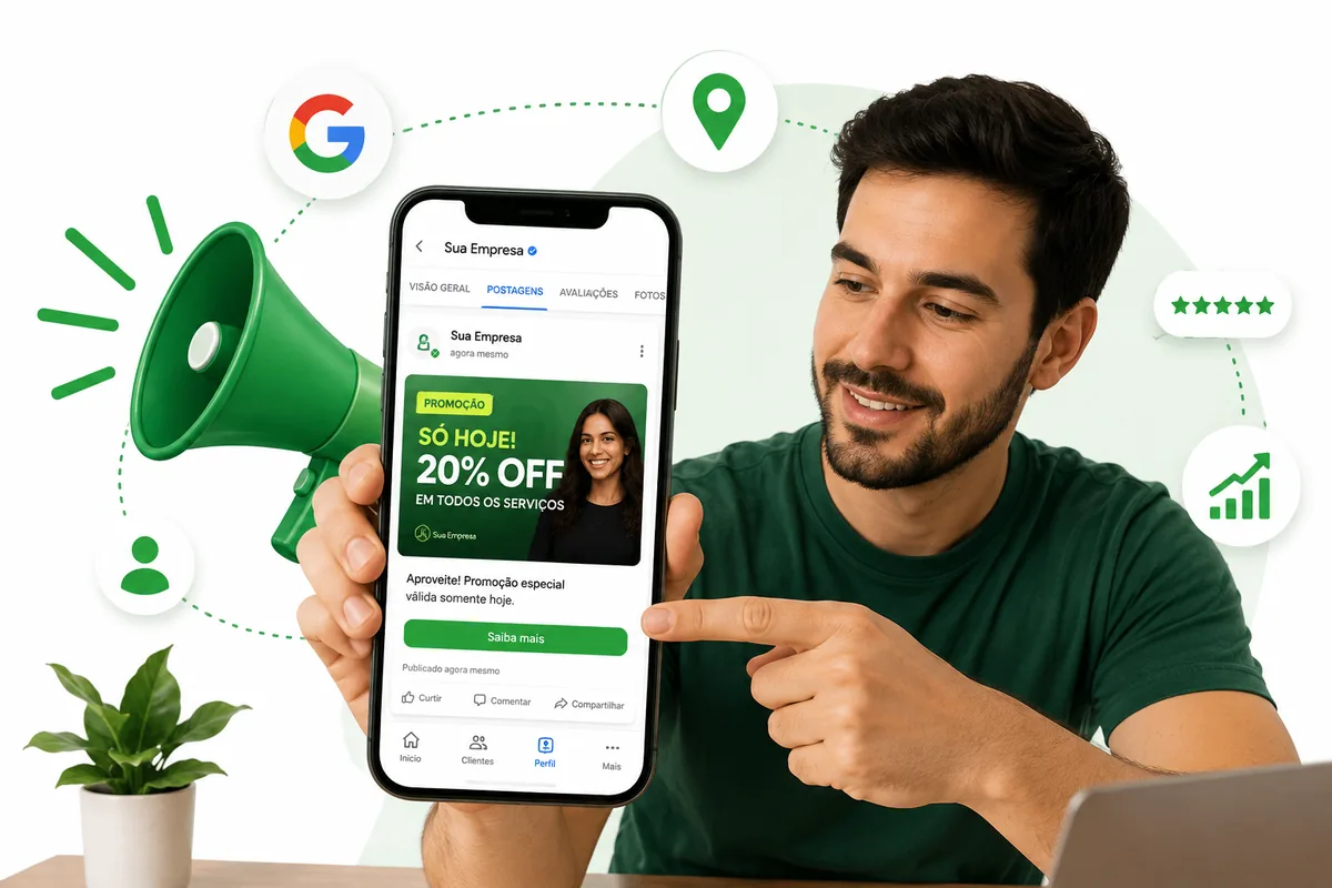 Postagens e novidades no perfil do Google Meu Negócio